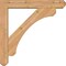 Ekena Millwork Legacy Craftsman Smooth Bracket w/ Offset Brace, Western Red Cedar, 5 1/2"W x 30"D x 30"H BKT0604X30X30LEC04SWR - alternate 2
